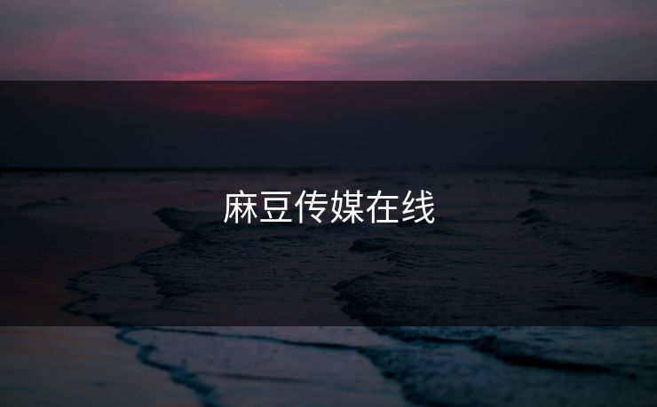 麻豆传媒在线