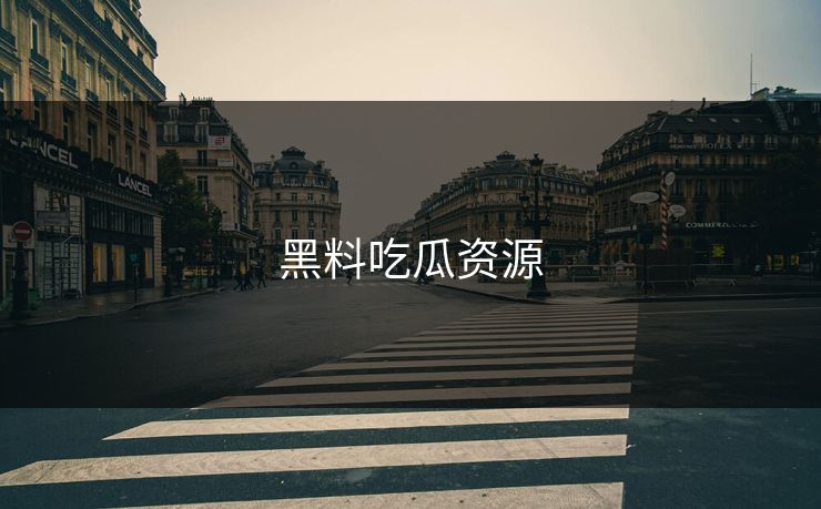 黑料吃瓜资源