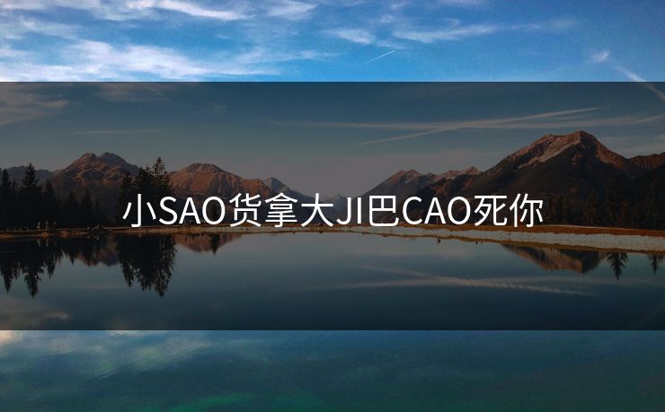 小SAO货拿大JI巴CAO死你