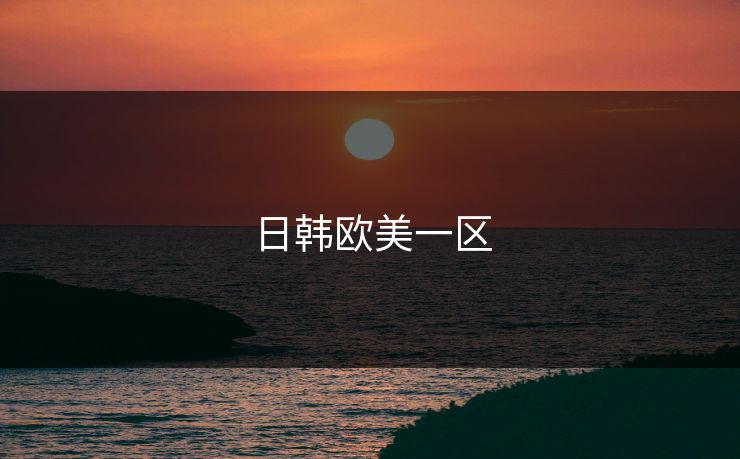 日韩欧美一区